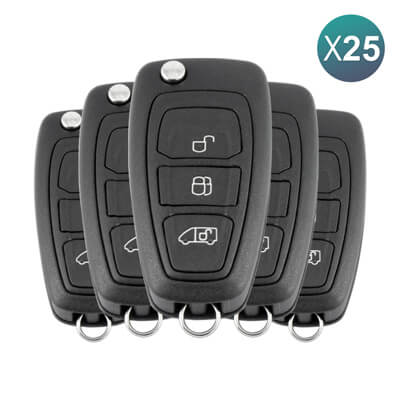 Ford Transit 2016-2019 Выкидной Пульт, 3Кнопки 2149959 433MHz, A2C94379403, HU101 25 шт Комплект