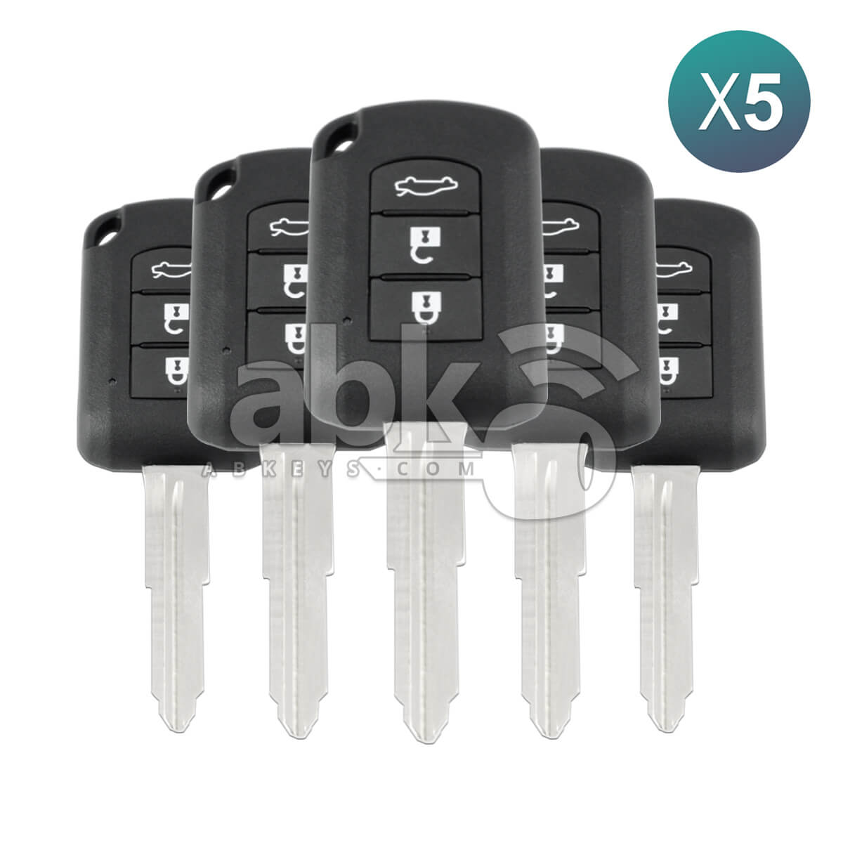 Mitsubishi Lancer 2019+ Key Head Remote 3Buttons 6370B943 433MHz J166E MIT11R 5Pcs Bundle -