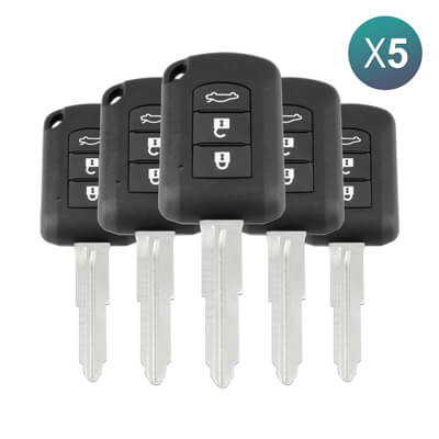 Mitsubishi Lancer 2019+ Key Head Remote 3Buttons 6370B943 433MHz J166E MIT11R 5Pcs Bundle -