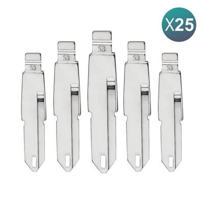 KeyDiy Xhorse Remote Key Blade For Peugeot Citroen NE72 25Pcs Bundle - ABK - 18 - OFF25 - ABKEYS.COM