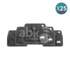 Toyota Lexus 1998+ Remote Buttons Pad 3Buttons 25Pcs Bundle - ABK-1811-OFF25 - ABKEYS.COM