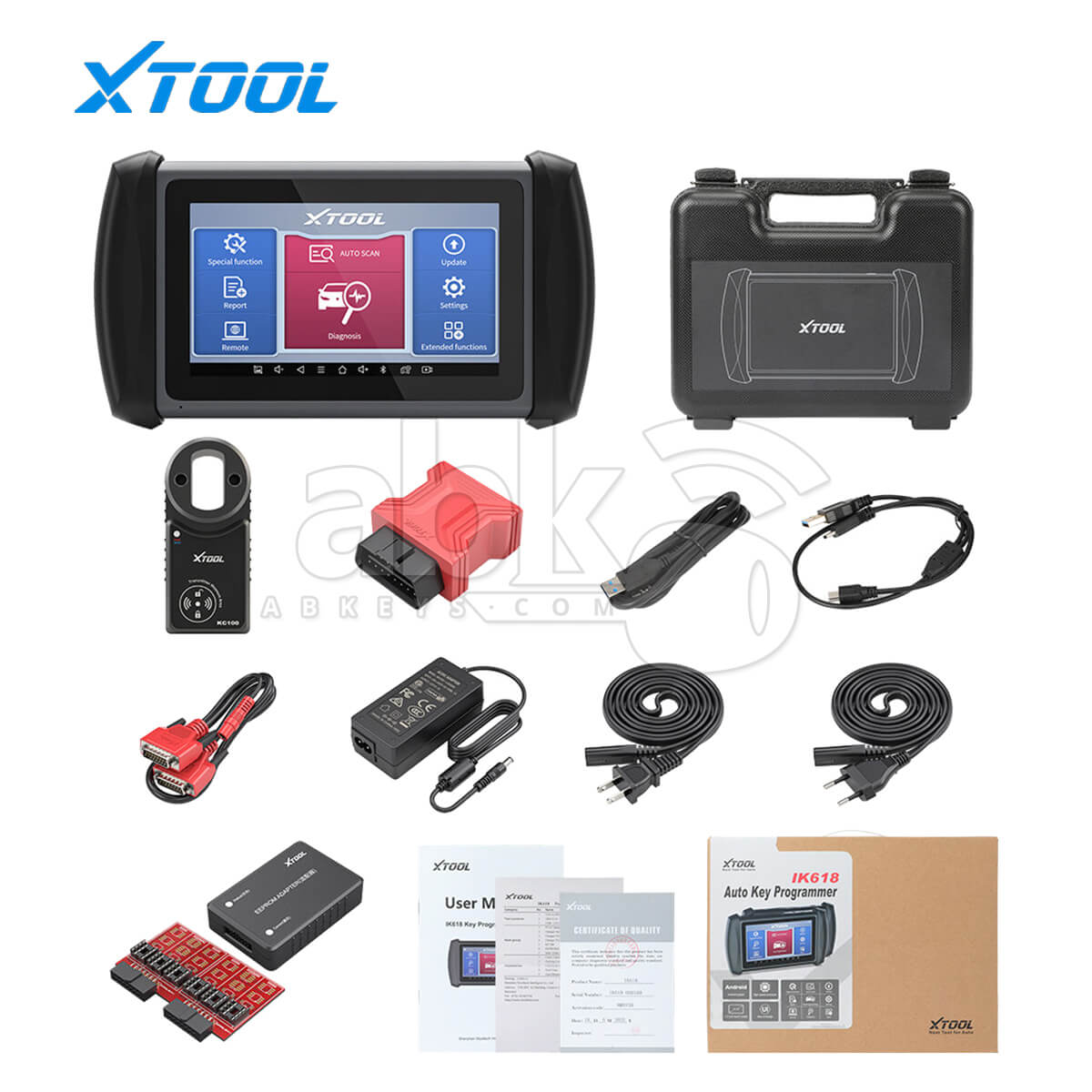 XTool InPlus IK618E Automotive Key Programmer & Diagnostic Tool   ABK 1826   ABKEYS