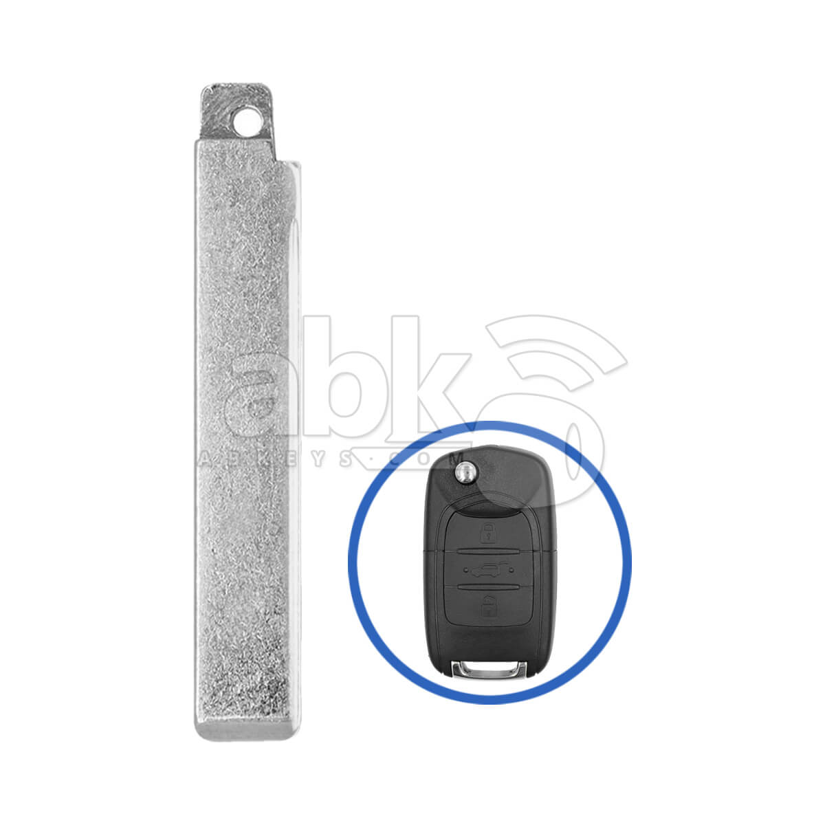 Chevrolet Captiva 2020-2024 Flip Remote Key Blade - ABK-1916 - ABKEYS.COM