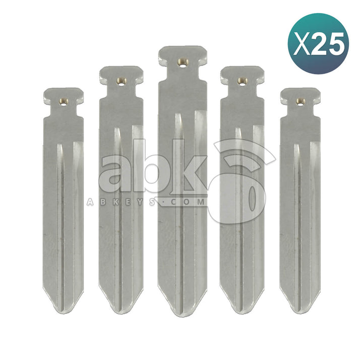 Nissan Qashqai Micra Navara 2003+ Key Head Remote Key Blade KEY00-E0021 NSN14 25Pcs Bundle -