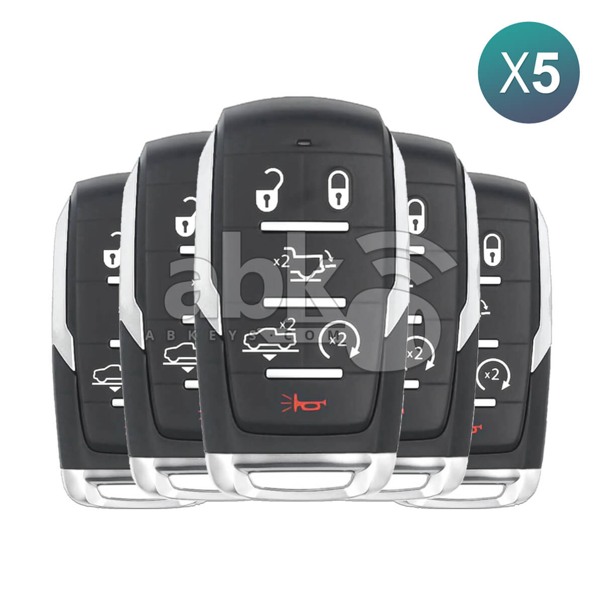 Dodge Ram 1500 2019+ Smart Key 6Buttons 68291692AD 433MHz OHT-4882056 5Pcs Bundle - ABK-2008-OFF5 -
