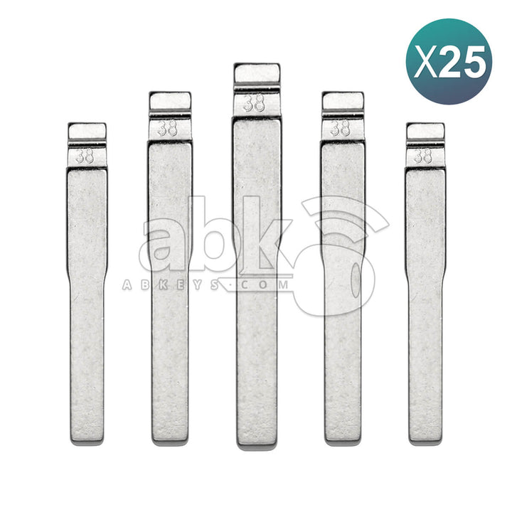 KeyDiy Xhorse Remote Key Blade For Ford Land Rover HU101 25Pcs Bundle - ABK-2029-OFF25 - ABKEYS.COM