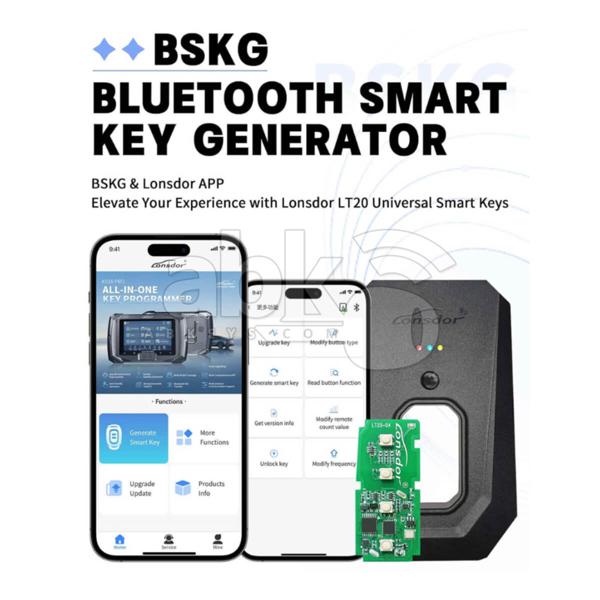 Lonsdor Bluetooth Smart Key Generator BSKG   ABK 2058   ABKEYS