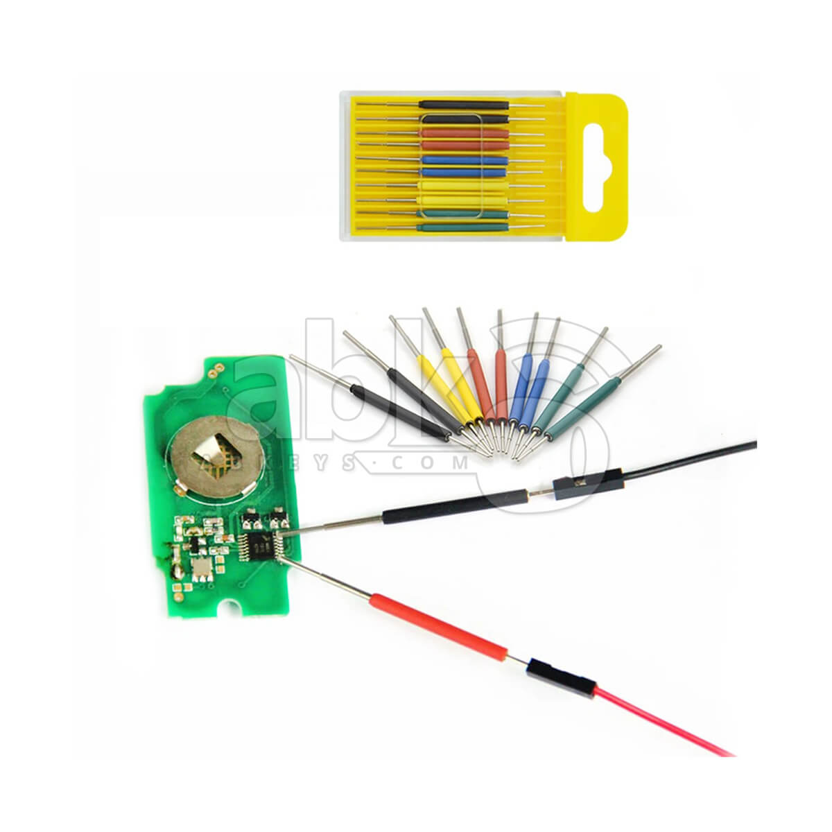 Micro Chip Test Leads Clips 10Pcs Set With Wires   ABK 209   ABKEYS