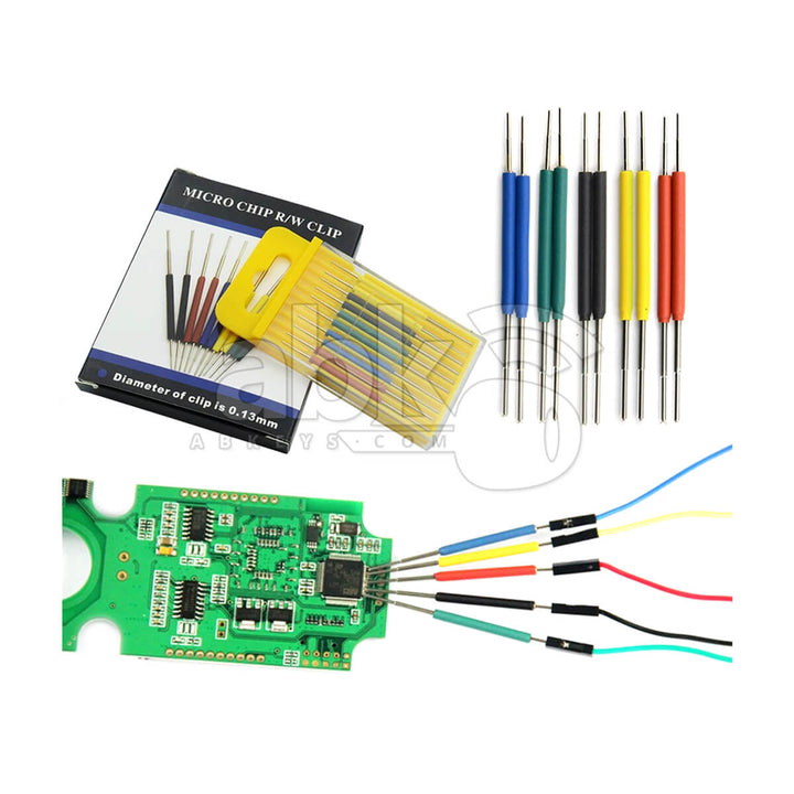 Micro Chip Test Leads Clips 10Pcs Set With Wires - ABK-209 - ABKEYS.COM