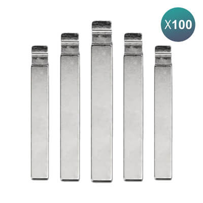 KeyDiy Xhorse Remote Key Blade For Chevrolet Opel HU100 100Pcs Bundle - ABK-21-OFF100 - ABKEYS.COM