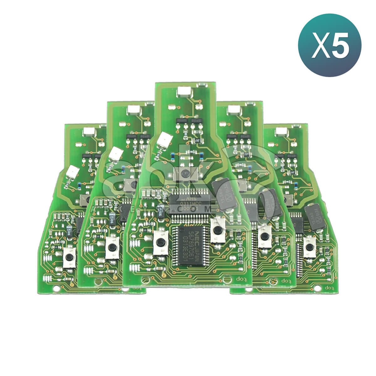 Genuine Mercedes Benz Smart Key Board 3Buttons 433MHz IYZ 3312 5Pcs Bundle   ABK 2133 OFF5  