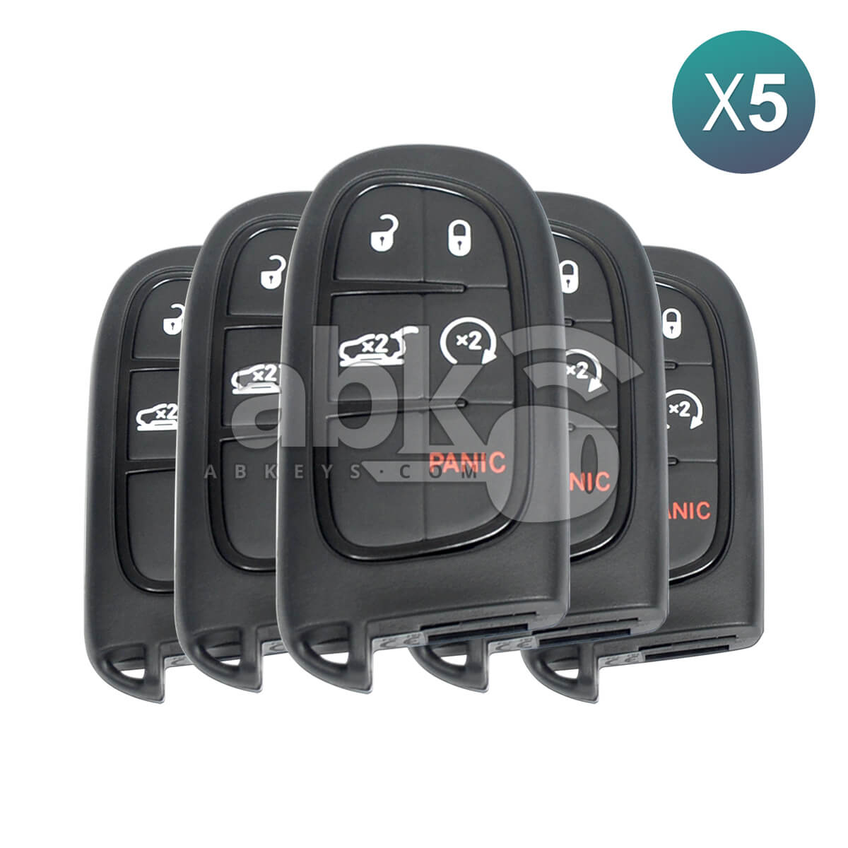 Jeep Cherokee 2014+ Smart Key 5Buttons 68141580AF 68141580AD 433MHz GQ4-54T 5Pcs Bundle -
