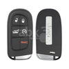 Jeep Cherokee 2014+ Smart Key 5Buttons 68141580AF 68141580AD 433MHz GQ4-54T - ABK-2195-LG -