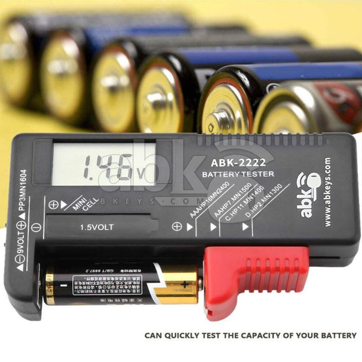 Digital Battery Voltage Tester / Remote Battery Tester - ABK-2222 - ABKEYS.COM
