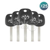 Toyota Chip Less Key VA2 With Logo 25Pcs Bundle - ABK-2247-OFF25 - ABKEYS.COM