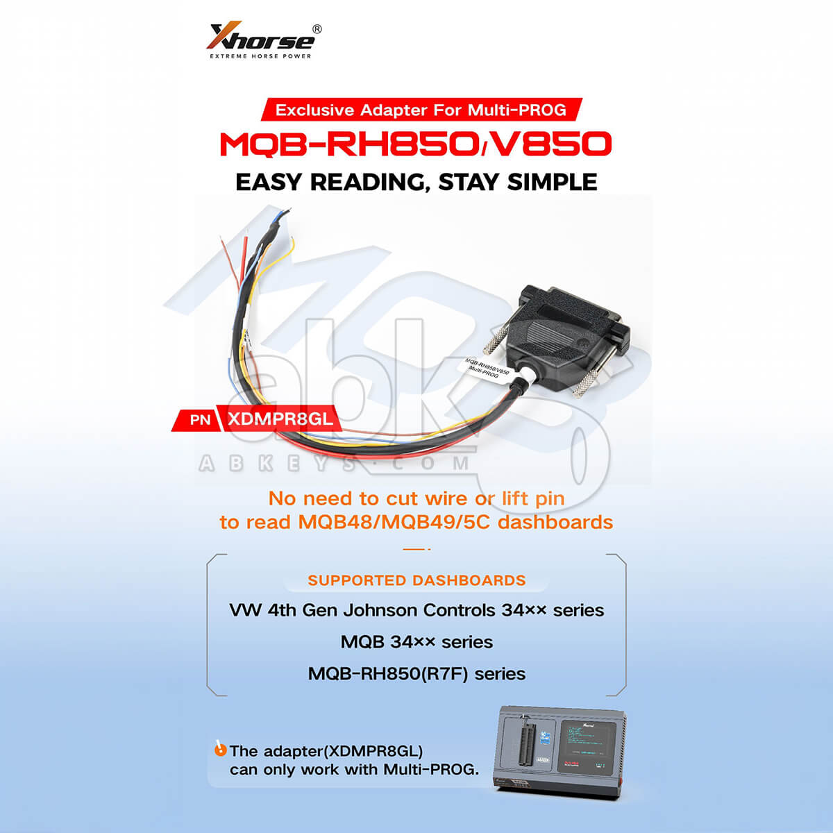  5C Dashboards For Xhorse Multi PROG Programmer XDMPR8GL