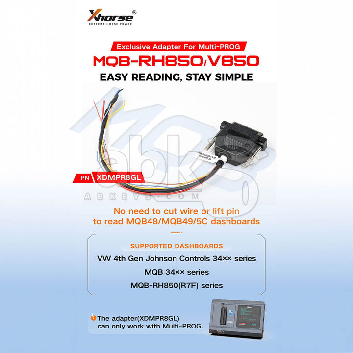 Xhorse XDMPR8GL RH850/V850 Adapter For VAG MQB48 / MQB49 / 5C Dashboards For Xhorse Multi-PROG Programmer XDMPR8GL