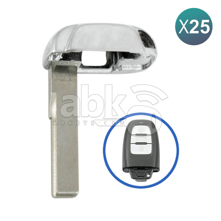 Audi A4 A5 A6 A7 A8 Q3 Q5 2008 + Smart Key Blade HU66 25Pcs Bundle - ABK-2276-OFF25 - ABKEYS.COM