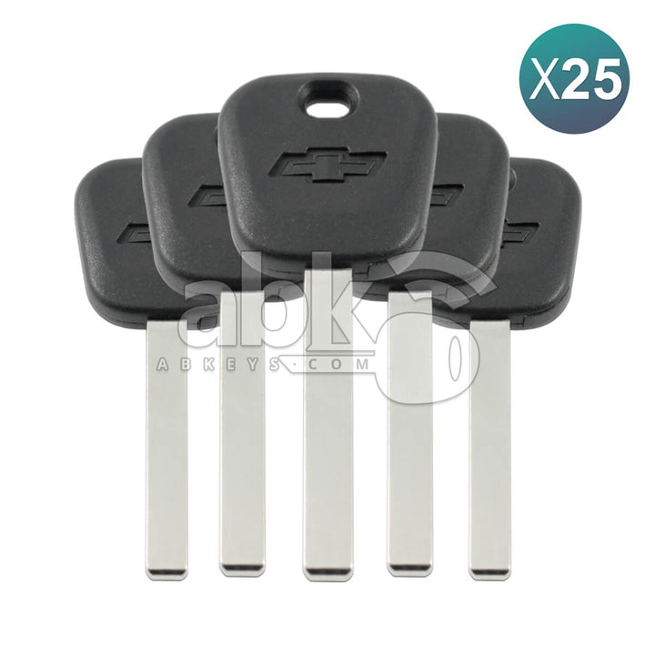 Chevrolet 2012+ Chip Less Key HU100 25Pcs Bundle - ABK-2286-OFF25 - ABKEYS.COM