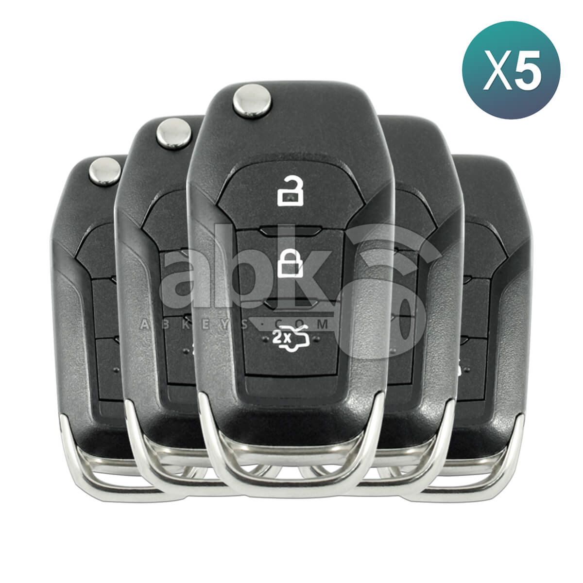 Ford Mondeo Fiesta S-Max 2015+ Flip Remote 3Buttons 1892737 433MHz AO8TBB HU101 5Pcs Bundle -