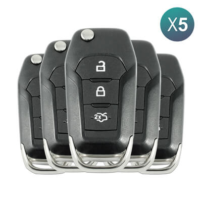 Ford Mondeo Fiesta S-Max 2015+ Flip Remote 3Buttons 1892737 433MHz AO8TBB HU101 5Pcs Bundle -