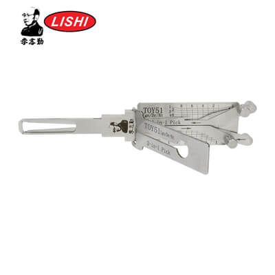 Оригинал Lishi VA8 / TOY51+IGN Отмычка и Декодер 3-в-1 для Toyota Инструмент Lishi
