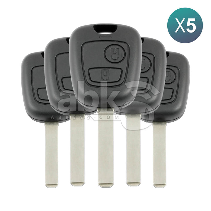 Citroen C2 C3 2002 + Key Head Remote 2Buttons 6554RJ 433MHz VA2 5Pcs Bundle - ABK - 244 - OFF5