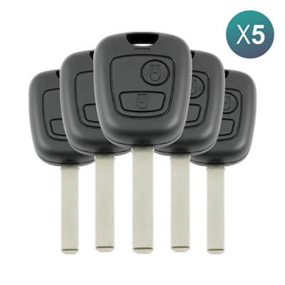 Citroen C2 C3 2002 + Key Head Remote 2Buttons 6554RJ 433MHz VA2 5Pcs Bundle - ABK - 244 - OFF5