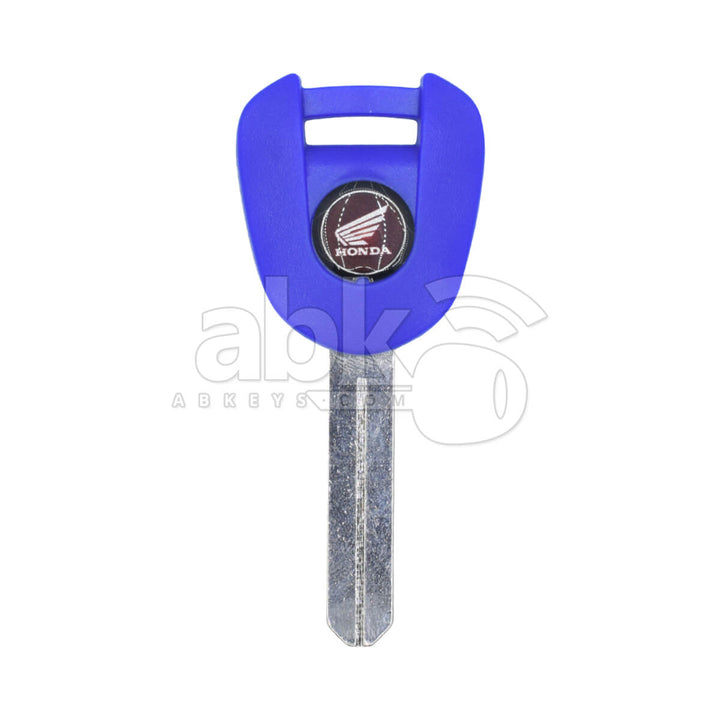 Honda Motorcycle Chip Less Key HON77 Blue - ABK-2446 - ABKEYS.COM