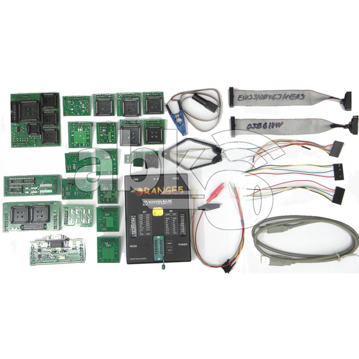Orange5 Programmateur - Ensemble Immo Avec Antidémarrage HPX Logiciel & Adaptateurs Complets / Câbles