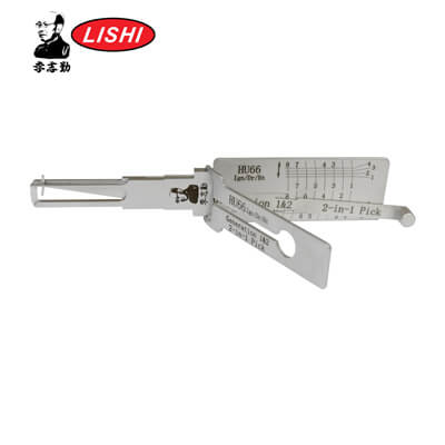 Original Lishi HU66+SL-AG Abertura e Decodificador 3 em 1 para VW Ferramenta Lishi Anti Reflexo