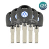 Volkswagen Chip Less Key HU66 25Pcs Bundle - ABK - 2599 - OFF25 - ABKEYS.COM