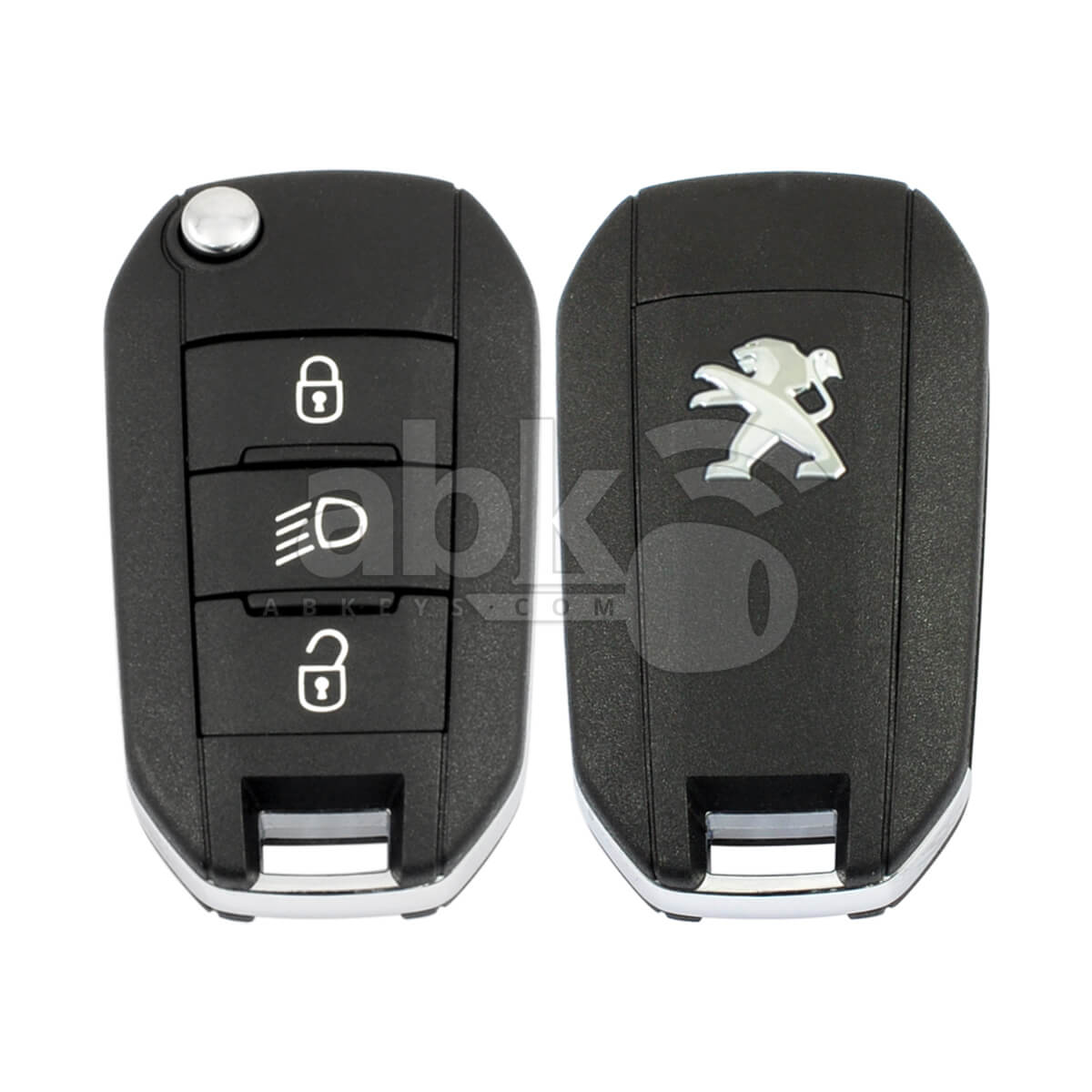 Peugeot 208, 301, 308, 2008 2012+ Control Remoto Plegable, 3Botones 1608504480 433MHz, 5FA010, HU83