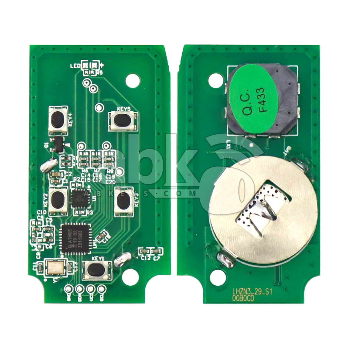 Lonsdor Range Rover   Jaguar JLR 2018 2022 Smart Key PCB 433MHz   ABK 2888 JLR18+433   ABKEYS