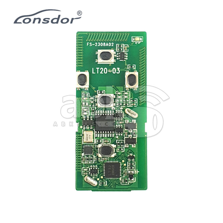 Lonsdor LT20-03 Smart Key PCB 8A+4D For Toyota Adjustable Frequency 5Buttons - ABK-2888-LT20-03 -