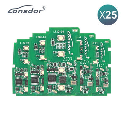 Lonsdor LT20-04 Smart Key PCB 8A+4D For Toyota & Lexus Adjustable Frequency 4Buttons 25Pcs Bundle