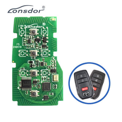 Lonsdor LT20-10 Smart Key PCB 8A+4D For Toyota Adjustable Frequency 4Buttons