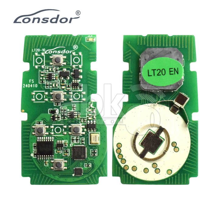 Lonsdor LT20-10 Smart Key PCB 8A + 4D For Toyota Adjustable Frequency 5Buttons