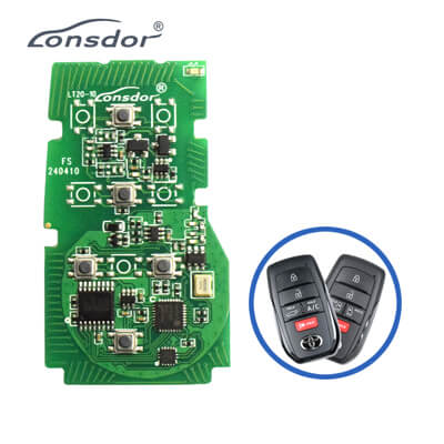 Lonsdor LT20-10 Smart Key PCB 8A + 4D For Toyota Adjustable Frequency 5Buttons