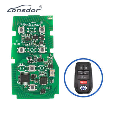 Lonsdor LT20-10 Smart Key PCB 8A + 4D For Toyota Adjustable Frequency 6Buttons