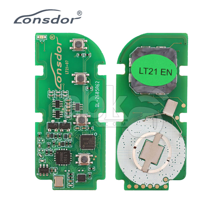 Lonsdor LT21-07 Smart Key PCB 8A+B6 For Lexus Adjustable Frequency 4Buttons