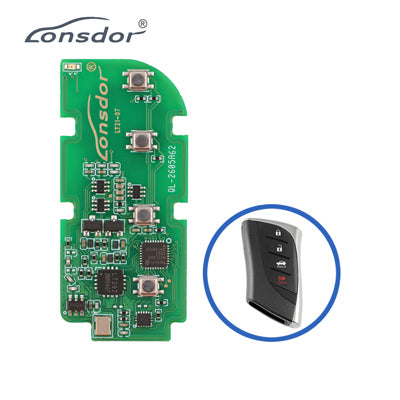 Lonsdor LT21-07 Smart Key PCB 8A+B6 For Lexus Adjustable Frequency 4Buttons