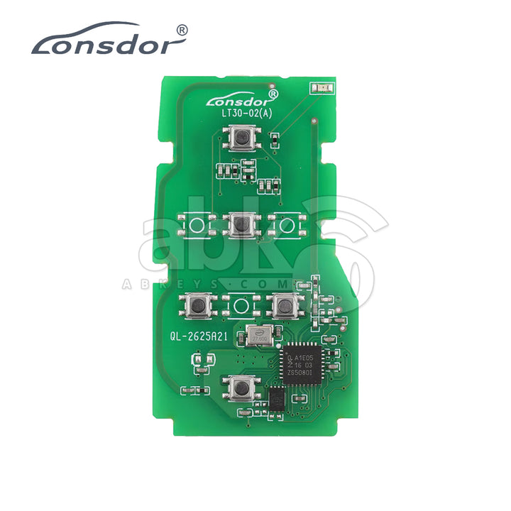 Lonsdor LT30-03 Smart Key PCB 4A For Toyota Adjustable Frequency 5Buttons