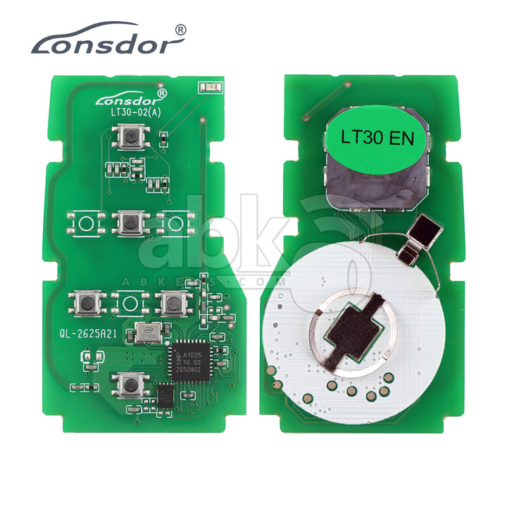 Lonsdor LT30-03 Smart Key PCB 4A For Toyota Adjustable Frequency 5Buttons