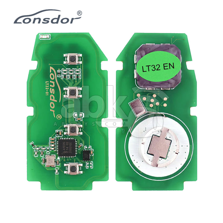 Lonsdor LT32-01 Smart Key Pcb With 4Button 4A+B6 For Toyota & Lexus Adjustable Frequency 4Buttons