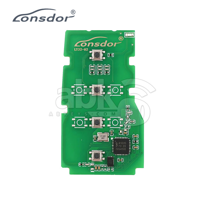 Lonsdor LT32-02 Smart Key Pcb With 4Button 4A+B6 Toyota & Lexus Adjustable Frequency 4Buttons