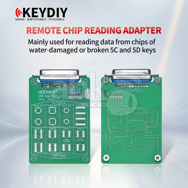 KeyDiy #13 NCF29XX Adapter for Reading Remote Chip Data from Water-damaged or Broken 5C & 5D Keys Used with KD-MAX KD-X4
