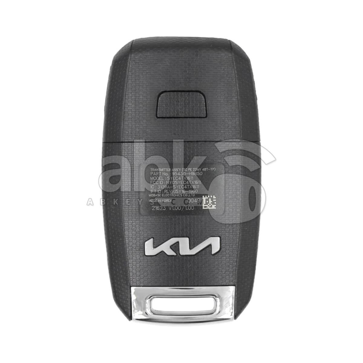 Genuine Kia Rio 2022+ Flip Remote 4Buttons 95430-H9850 433MHz NYOSYEC4TX1611 - ABK-2976 - ABKEYS.COM