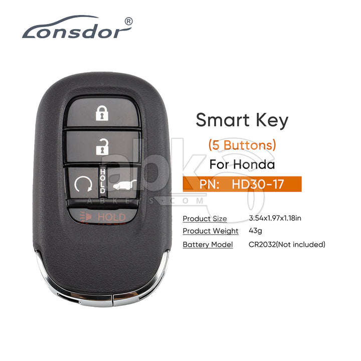 Lonsdor Smart Key Honda Style ID46 ID47 ID4A With 5Buttons SUV
