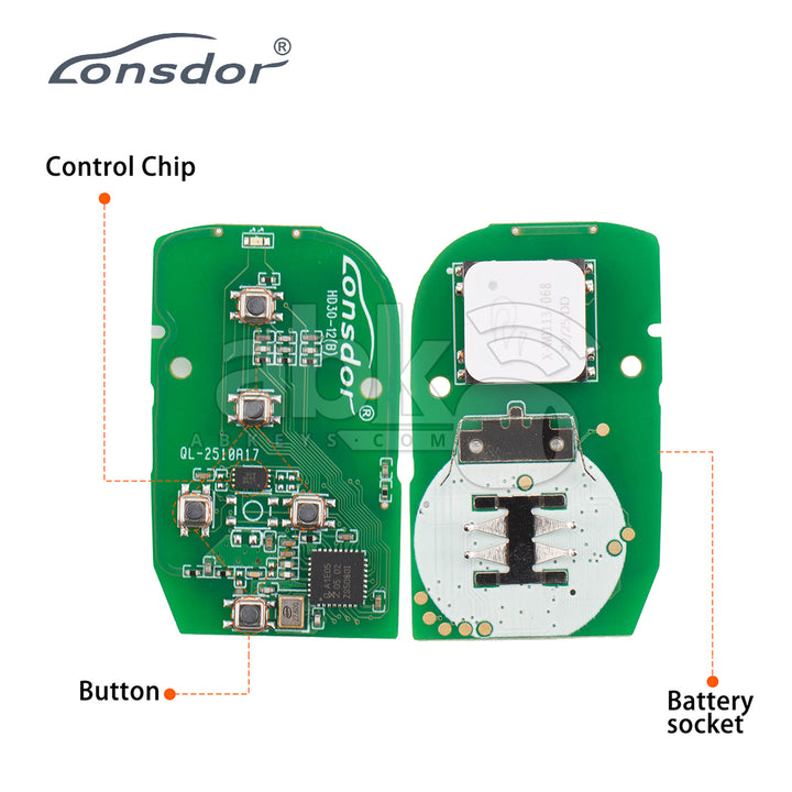 Lonsdor Smart Key Honda Style ID46 ID47 ID4A With 5Buttons SUV